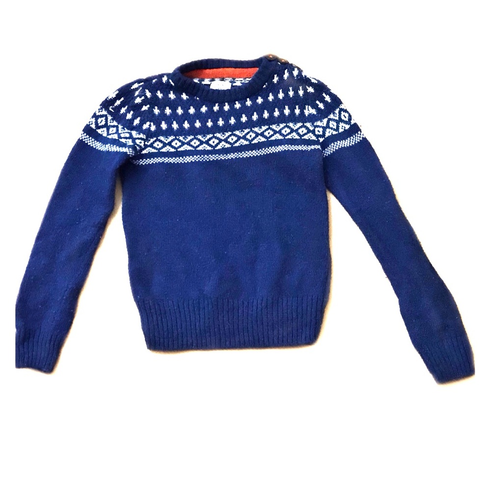 MINI BODEN NAVY BLUE SWEATER SZ 4-5 YRS